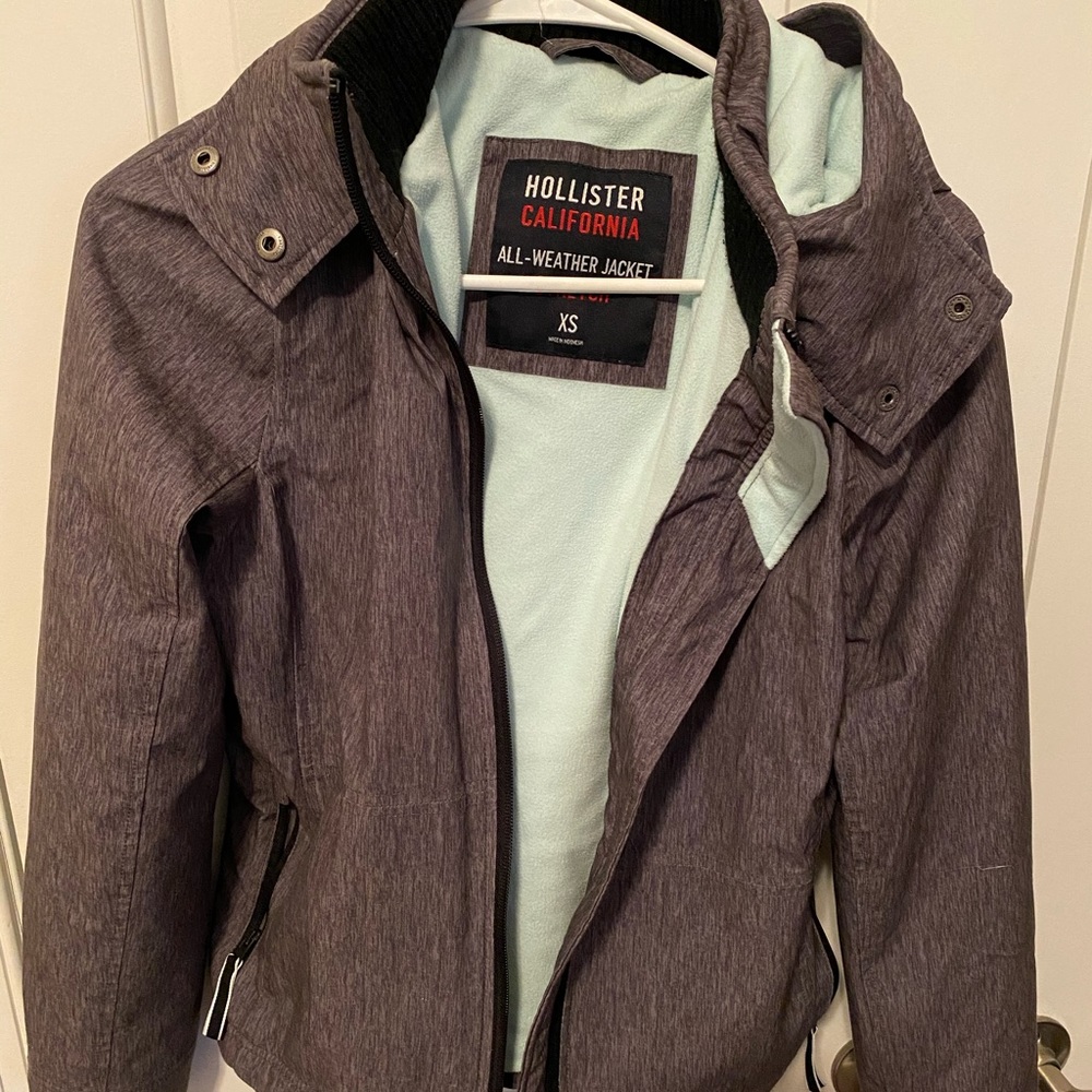 Hollister All Weather Jacket Fleece Lined XS
